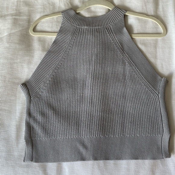 Aritzia Wilfred Crevier Knit Top Grey Size M - Picture 4 of 5